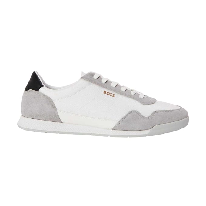 Boss Heren Titanium SL Suède Sneakers (Wit)