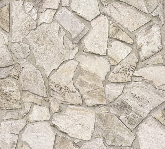 NATUURSTEEN BEHANG | industrieel - Beige Grijs Bruin - A.S. Création Elements 2