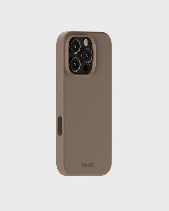 Holdit Silicone Case geschikt voor Apple iPhone 16 Pro Max - Mocha Brown