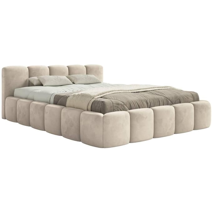 Bedframe Chloe laag 140 x 200 cm velvet | NADUVI Collection