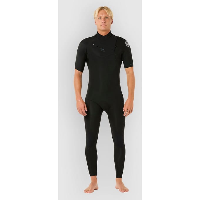 2025 Rip Curl Heren Dawn Patrol 2/2mm Korte Mouwen Borst Ritssluiting