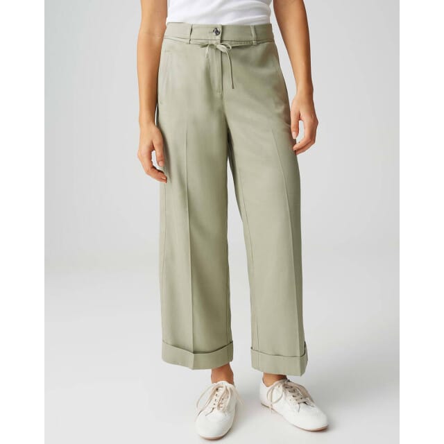 wide leg broek met strikceintuur model 'Meeri bloom'