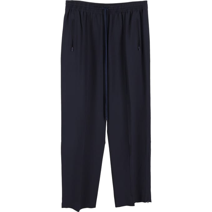 Chloé broek met trekkoord in marineblauw polyester
