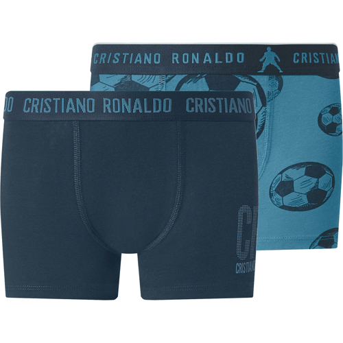 CR7 Set van 2 jongens boxers (Donkerblauw/blauw, 134/140)