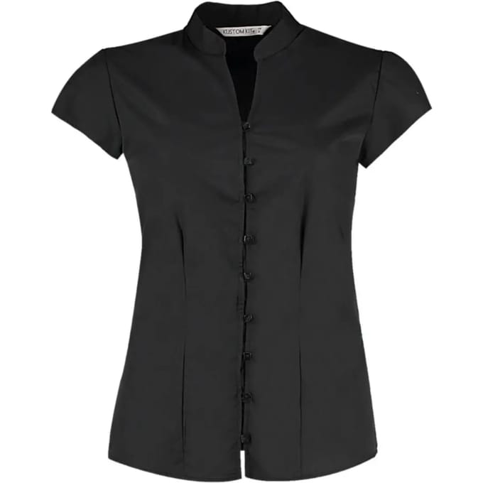 Vrouwelijke blouse met mandarinenkraag Kustom Kit