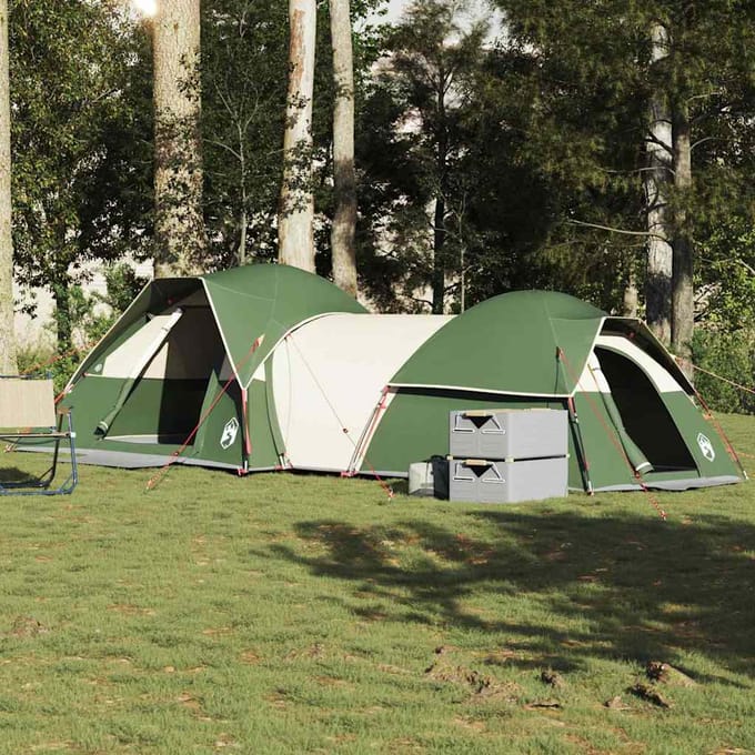 Tente de Camping, 5 Personnes, Verte, Imperméable