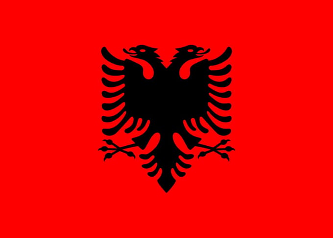Albanie Vlag 70x100cm