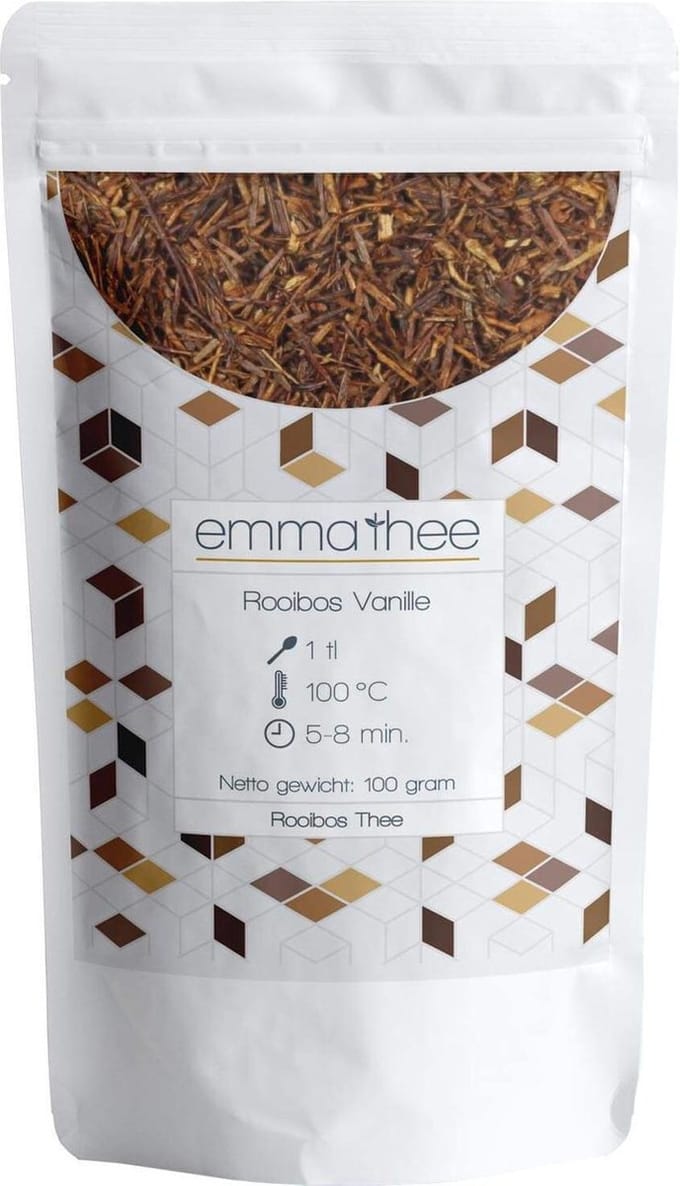 Rooibos Vanille 100 Gram - Losse Thee - Puur & Natuurlijk - Romig & Zoet