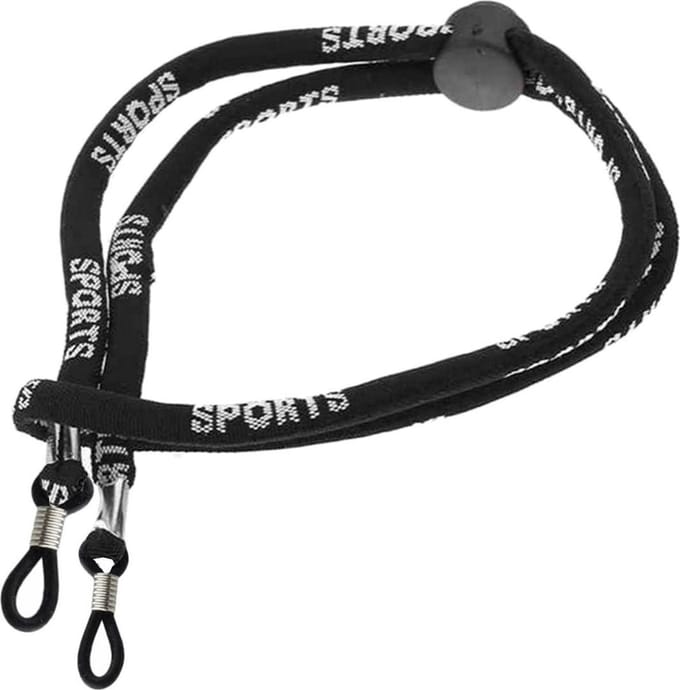 Fako Bijoux® - Brillenkoord - Nylon - Sports - Verstelbaar - Zwart