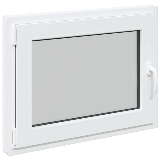 vidaXL - Kleur - binnenkant - kelderraam - Wit - RISOR - 90 - x - 60 - cm