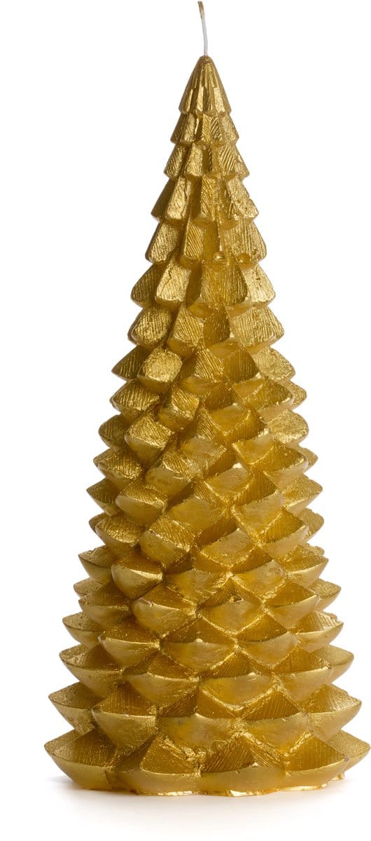 Rustik Lys - Kerstboomkaars 'Arbre' (L) - Goud