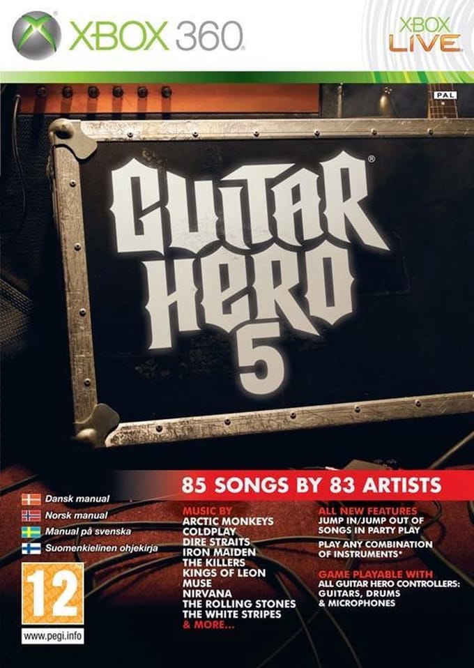 Guitar Hero 5 Standalone Game (Nordic) /X360