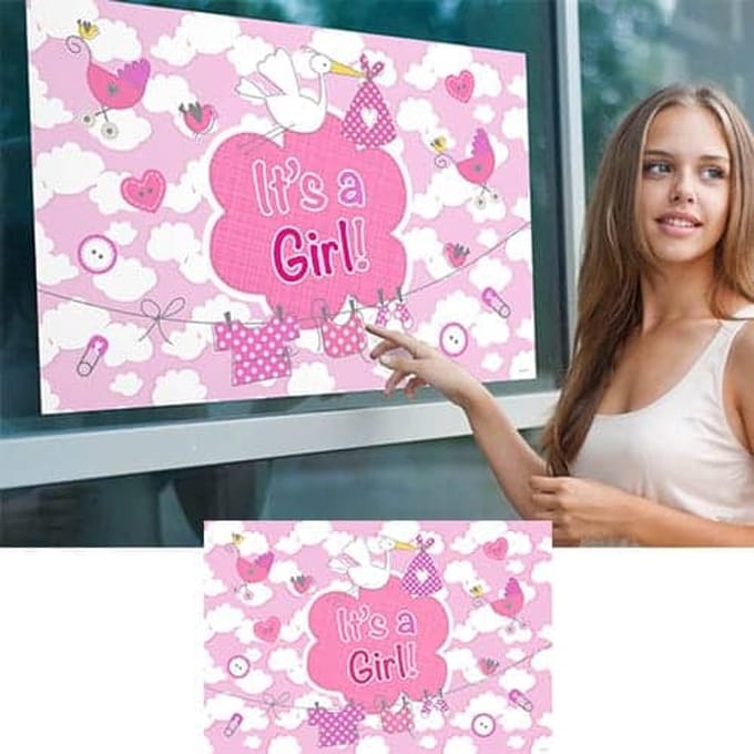 Folat - Raamvlag It's a girl