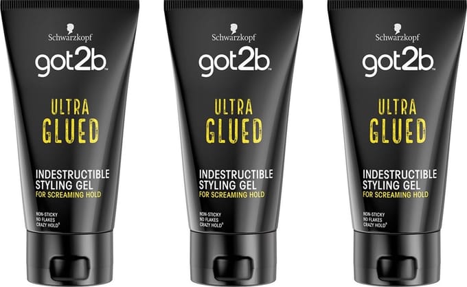 Schwarzkopf Got2b Ultra Glued Gel - 3 x 150 ml