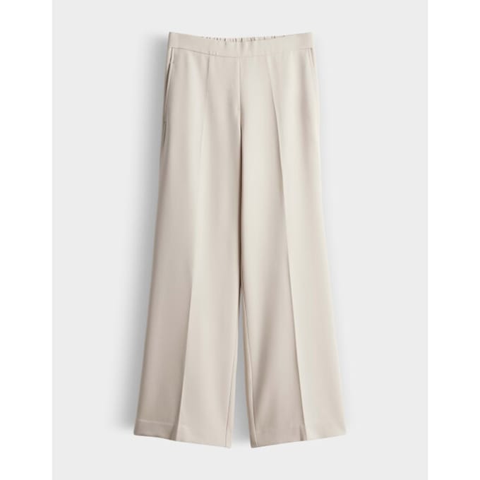 Wide fit stoffen broek met viscose Model 'Charlie'