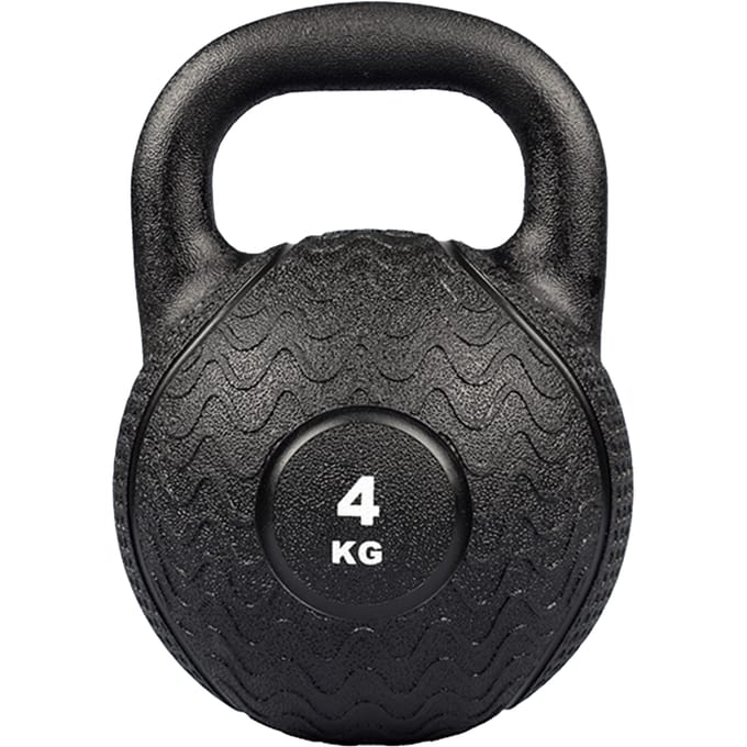 Matchu Sports Kettlebell - Heavy Duty 4 KG - Zwart - Rubber