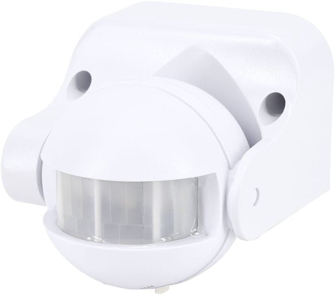 BEMKO Bewegingsmelder PIR - 1200W Bewegingssensor - Voor buiten IP44 - 180° Detectie - Max. 12 M - Wit