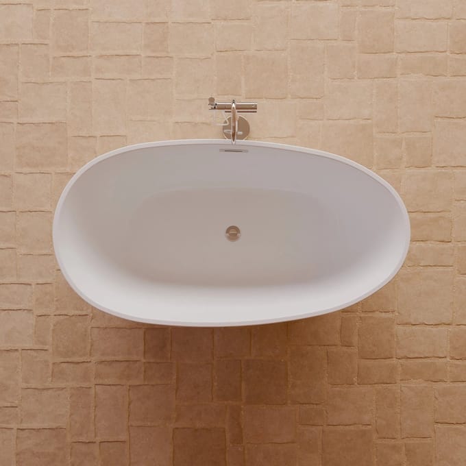 SPALINA - Vrijstaand bad - Kelly 150 blanche, 150 x80 x58 cm, Wit
