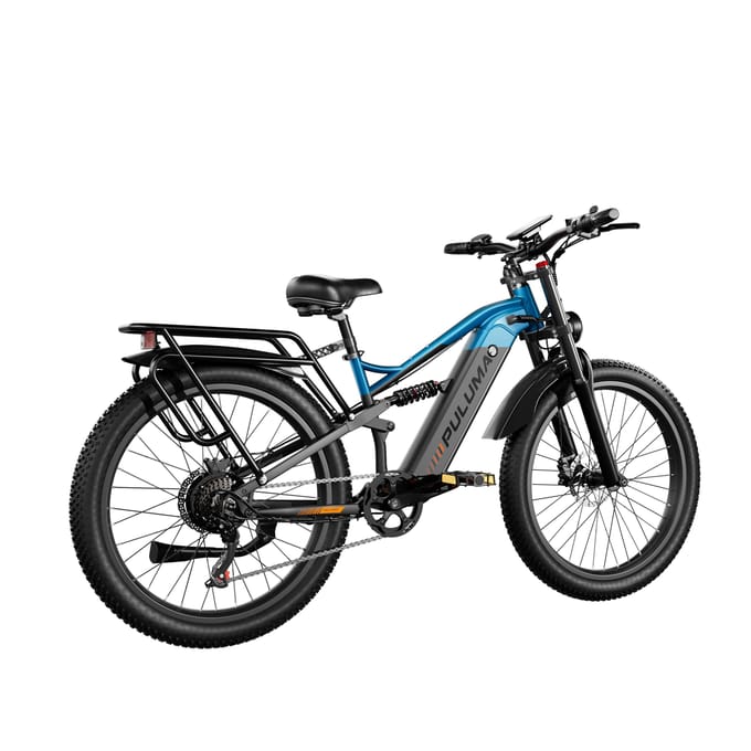 Elektrische Mountainbike PULUMA PE86 met 48V 20Ah Batterij 26Inch blauw