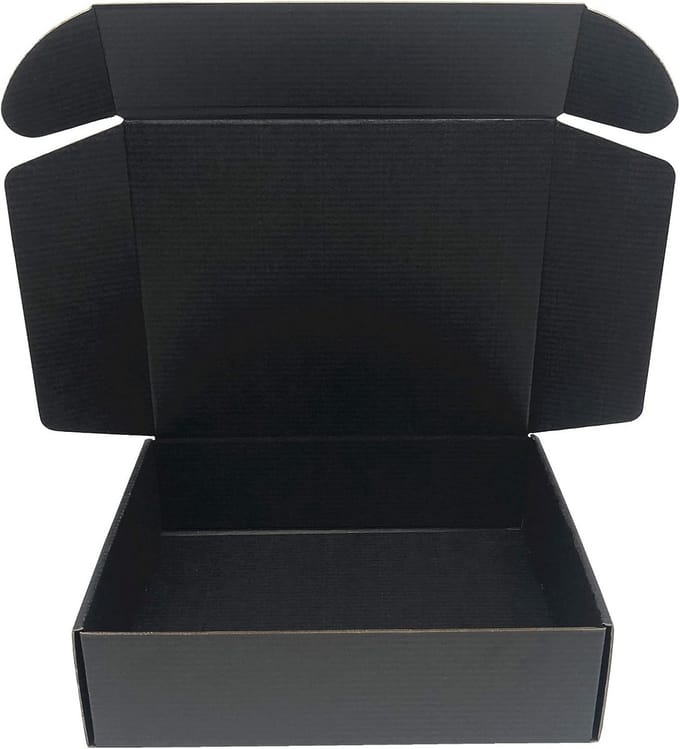Verzenddozen Karton - Verpakking Dozen - Kleine Zendingen - Stevig Golfkarton - 10 Stuks - Zwart