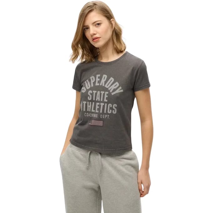 Superdry Athletic Graphic Shirt Dames - Maat 14