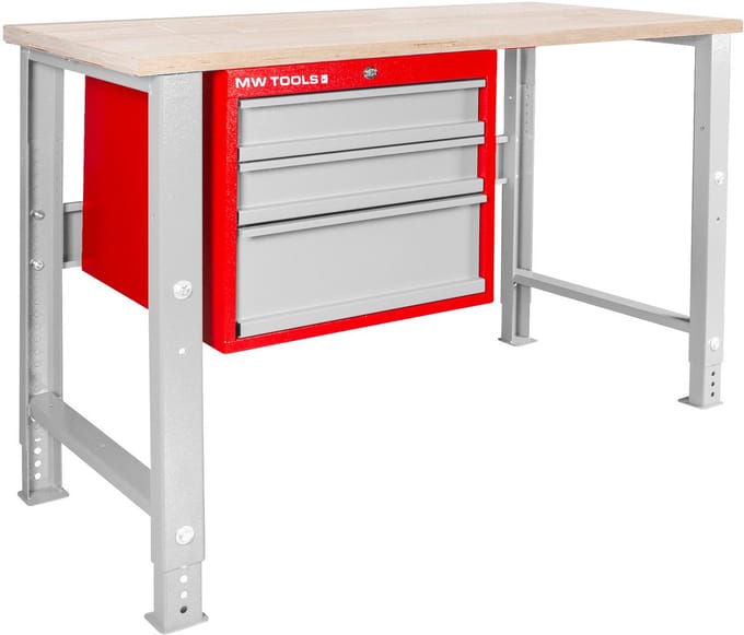 Modulaire werkbank Multiplex met ladekast 3L 1200 mm MW Tools MOD125