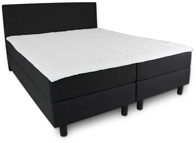 Boxspring Serenity -120x190 Compleet - Zwart Glad - AVV Matrassen