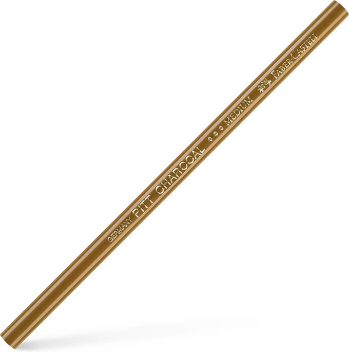 Faber-Castell houtskool potlood geperst - Pitt Monochrome - medium - tekenhoutskool - FC-112995