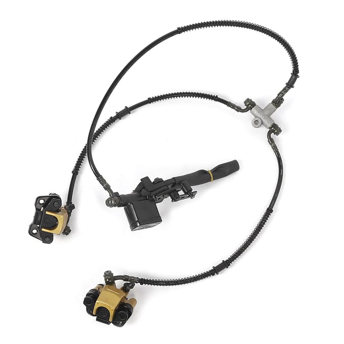Frein à disque hydraulique avant compatible avec les quads PEACE 110CC et 125CC white