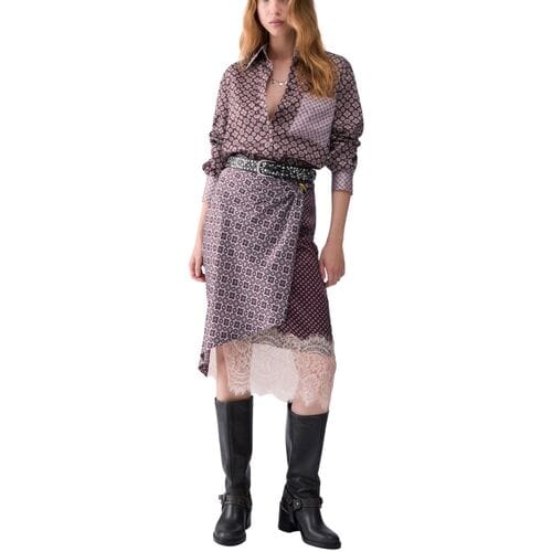 Midirok met kant model 'LONGUETTE'
