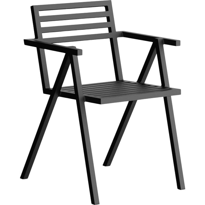 NINE 19 Outdoors Stapelbare stoel - black