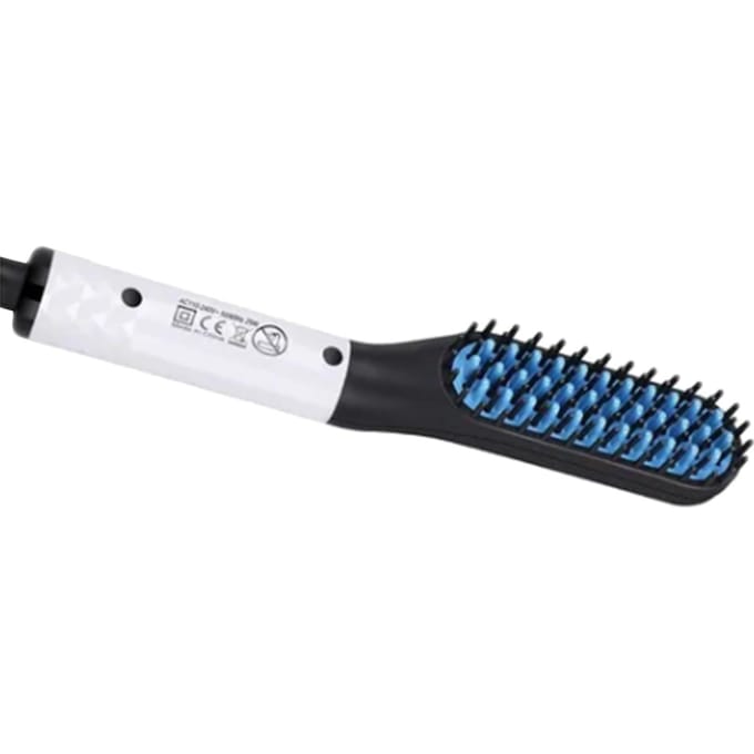 Elektrische Baardstijler Borstel PTC Verwarming Draagbaar Compact ABS Nylon Mannen Haar Stijlen black