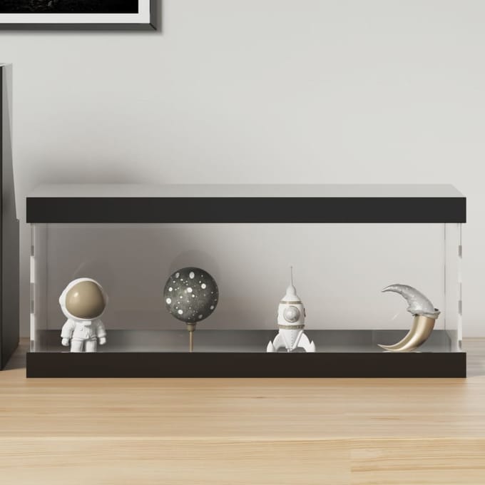 vidaXL - Vitrine - transparant - 34x16x14 - cm - acryl