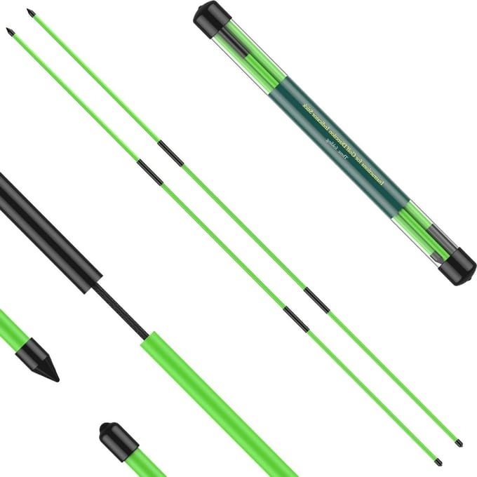 Golf Uitlijningsstokken - Swing Trainer Hulp - Houding Corrigeren - Inklapbaar en Draagbaar - 122 cm - Groen
