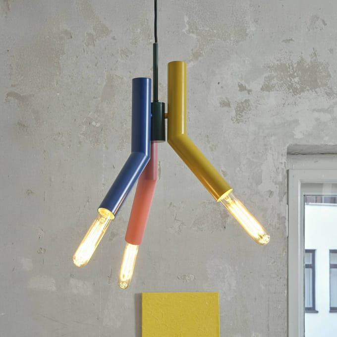 OSRAM DECOR Straw Pendel hanglamp, 3xE27, niet dimbaar, IP20, metaal, 320mm, veelkleurig