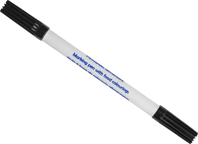 Caking it Easy ® - Eetbare inkt stift Zwart - 2 punten
