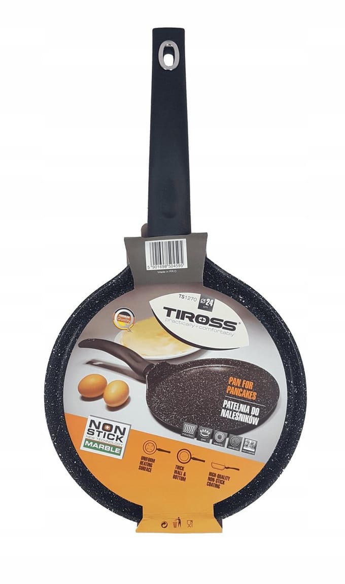 Tiross Pannenkoekenpan 24cm met Marmeren Anti-aanbaklaag