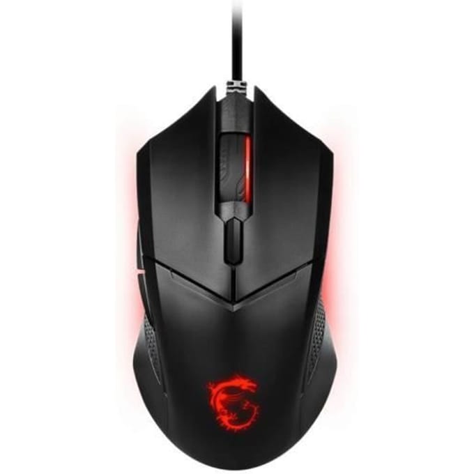 MSI Maus Clutch GM08 Gaming Maus Black USB - Muis - Optisch - 6 knoppen - Zwart