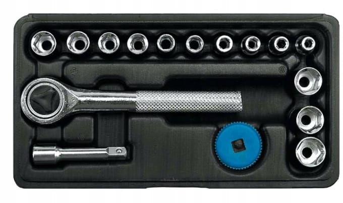 Vorel 58160 - Dopsleutelset - 16-delig - 1/4" - Staal