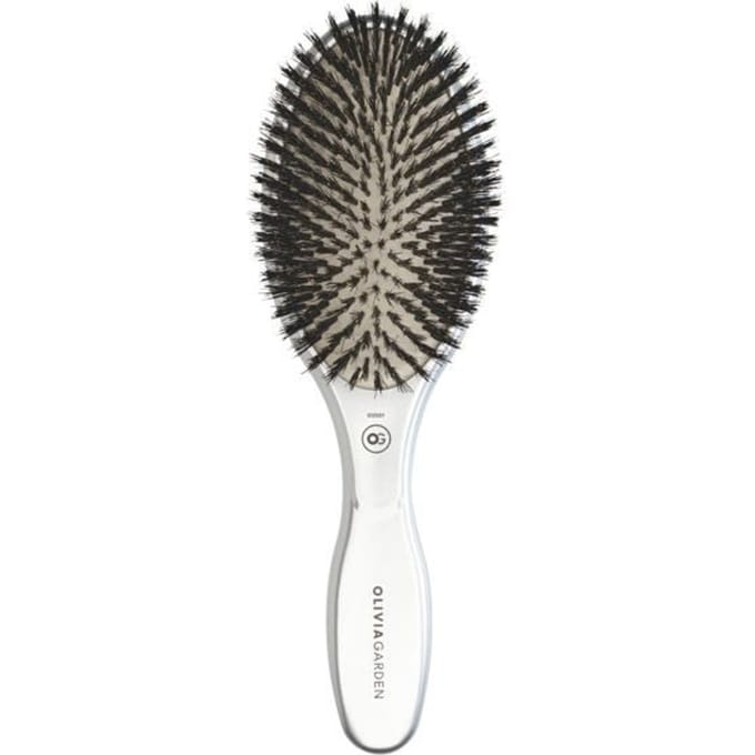 Olivia Garden - Care Oval - Boar - Haarborstel - Silver