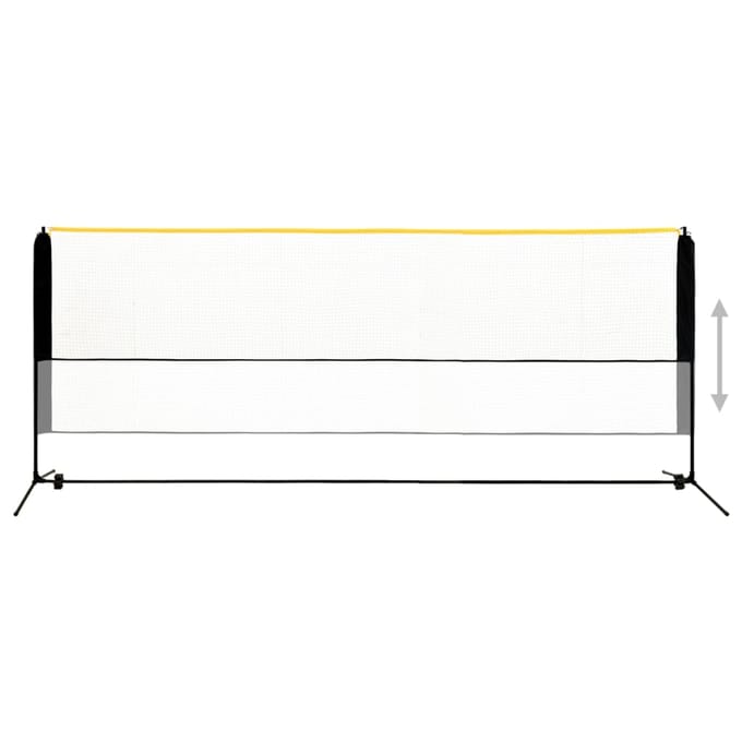 vidaXL - Badmintonnet - verstelbaar - 400x103x94-158 - cm - metaal