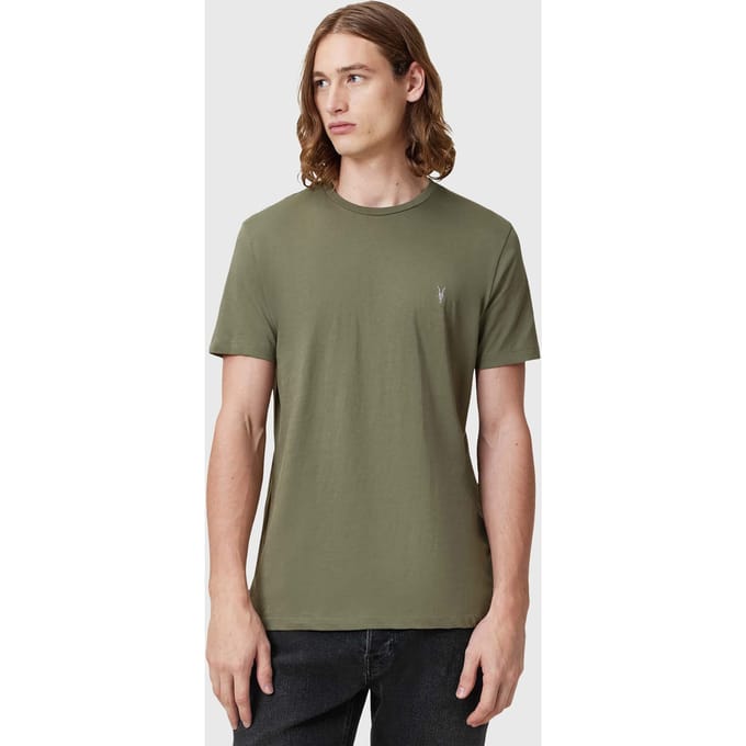 AllSaints Tonic Ss Crew Fleur Green Taglia: M | Magliette basic Outlet | Uomo | Verde