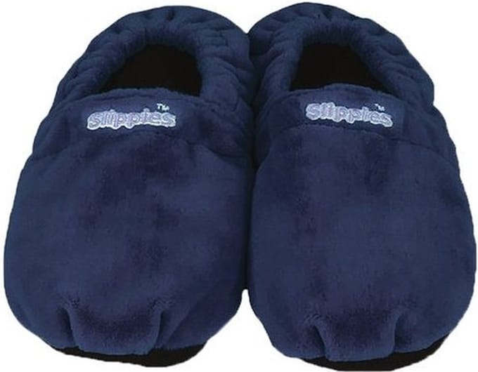 Warmies Slippies maat 8-11 (41-45) donker blauw 1 Paar