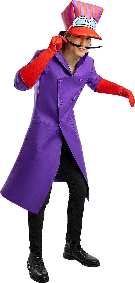 FUNIDELIA Dick Dastardly Kostuum voor mannen - Wacky Races - Maat: Standaard