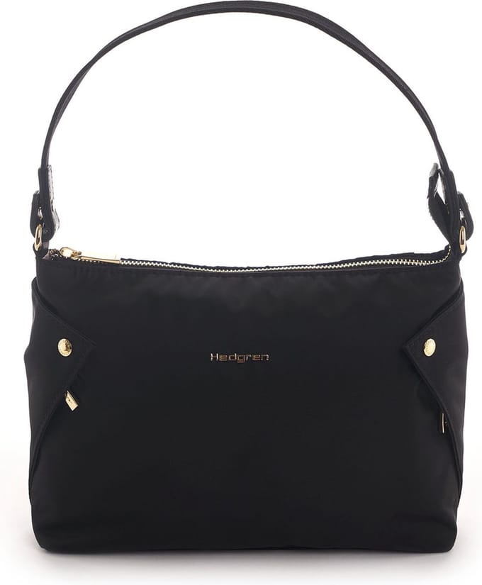 Hedgren Handtas Schoudertas Prisma Reflect Mini Hobo Black Zwart