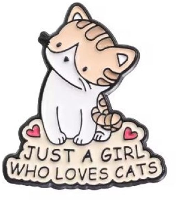 Pin Broche - enamel pin - kledingspeld - Love cats