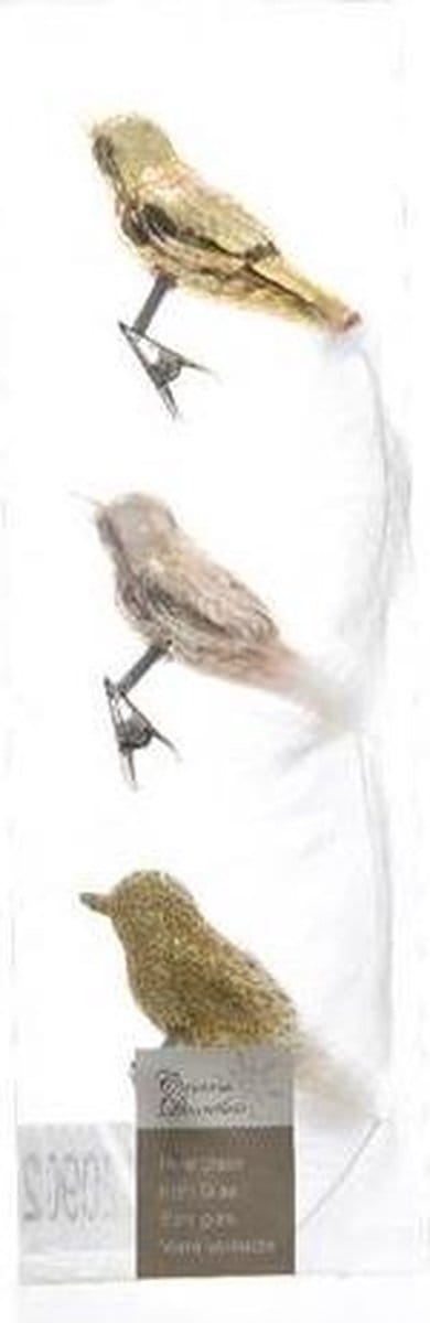 Vogels glas gouden mix 3x8x3.5cm