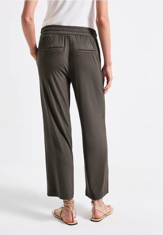Wide Legs broek met jogg tailleband