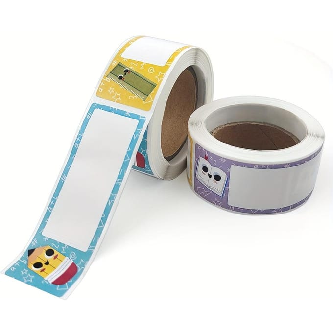 Étiquette Nom Autocollant Écrit à la Main Colle Tasse à Eau Papeterie Rouleau Nom Autocollant gray