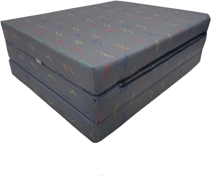 Vouwmatras - Gastenmatras - Extra slaapplek - Wasbare hoes - 195x60x9 cm - Modern